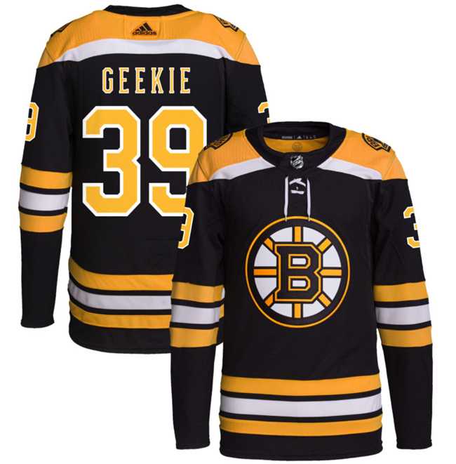 Men%27s Boston Bruins #39 Morgan Geekie Black Stitched Jersey->boston bruins->NHL Jersey